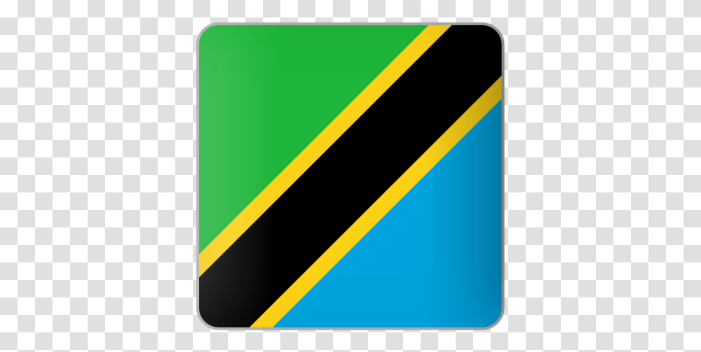 Flag Icon Of Tanzania At Format Tanzania Flag Square, Baseball Bat, Team Sport, Sports, Softball Transparent Png