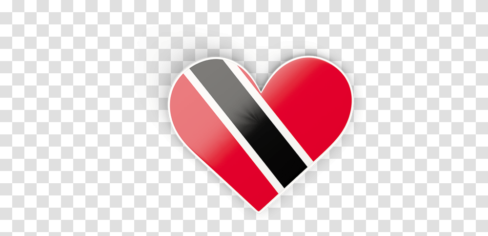 Flag Icon Of Trinidad And Tobago At Format Trinidad And Tobago Flags Heart Shape, Label, Sticker Transparent Png