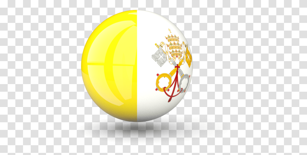 Flag Icon Of Vatican City At Format Vatican City Flag Ball, Sphere, Balloon, Astronomy, Outer Space Transparent Png