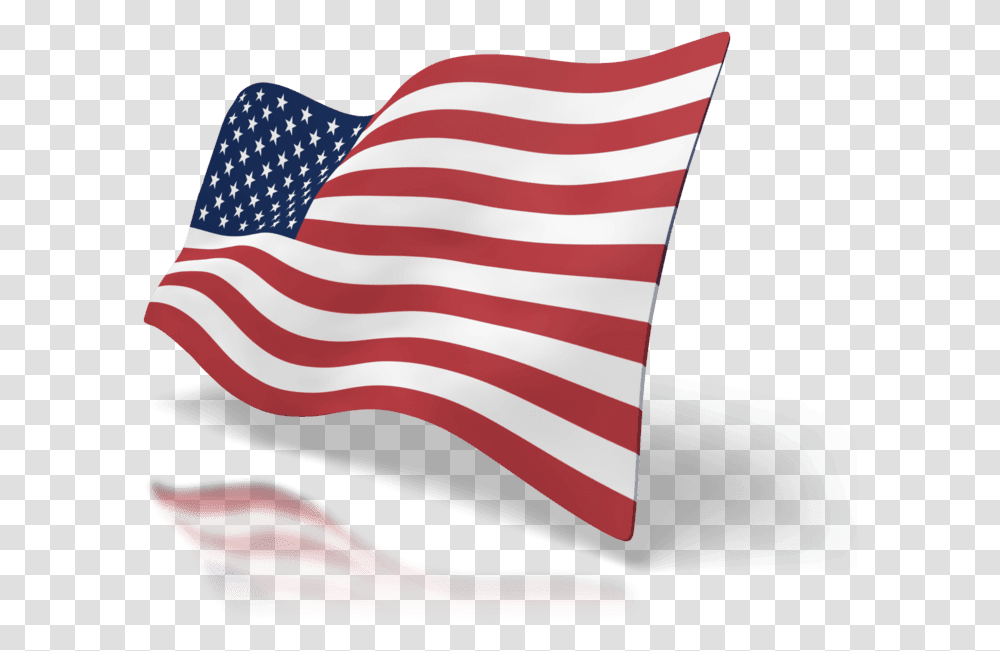 Flag In The Wind, American Flag Transparent Png