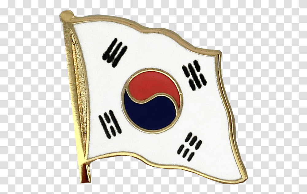Flag Lapel Pin South Korea South Korean Flag Pin, Logo, Trademark, Emblem Transparent Png