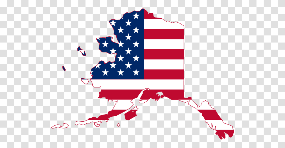 Flag Map Of Alaska, American Flag, Outdoors, Star Symbol Transparent Png