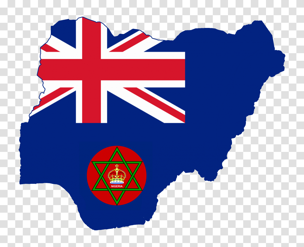 Flag Map Of British Nigeria, Gift, First Aid Transparent Png
