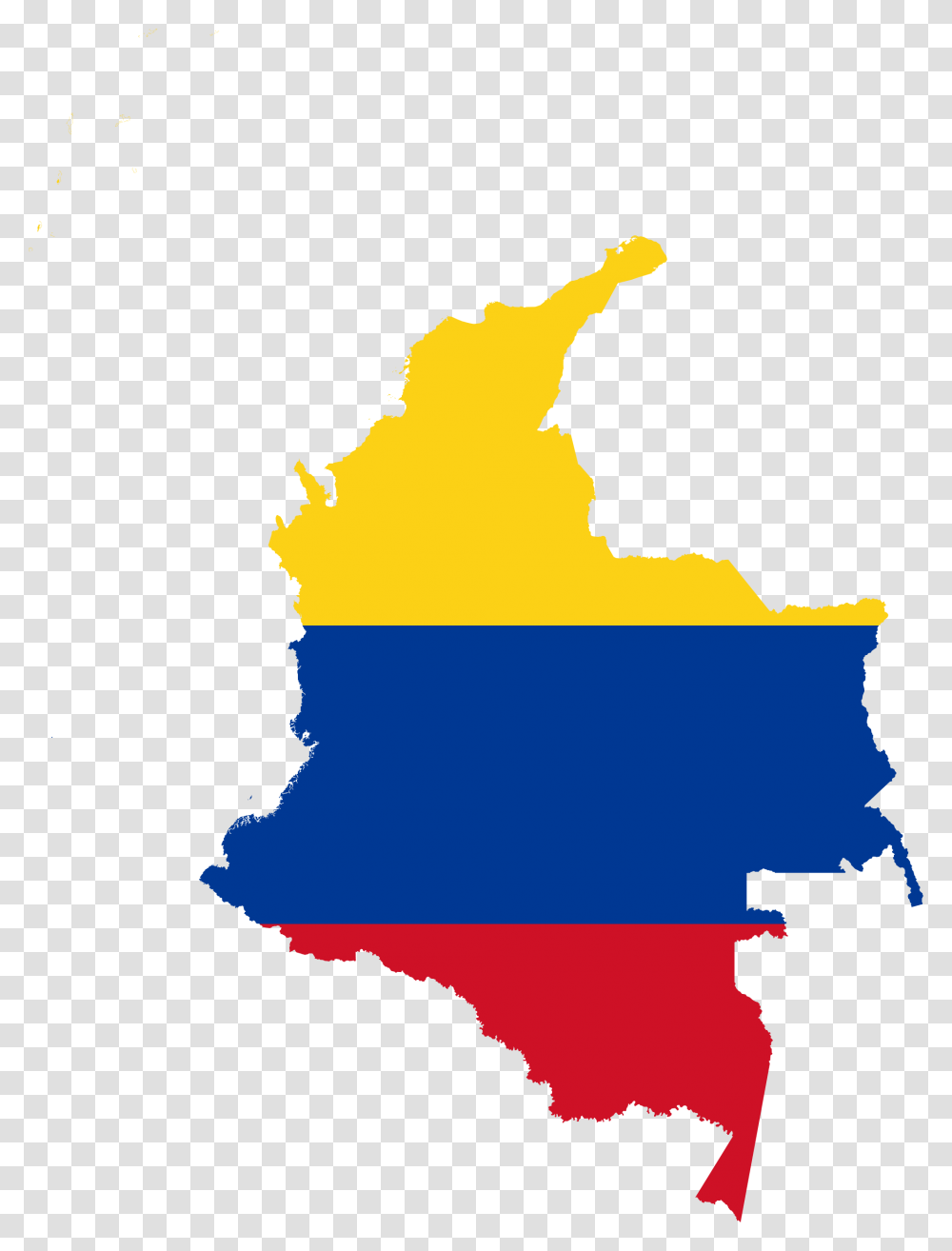 Flag Map Of Colombia, Nature, Outdoors, Sea, Water Transparent Png