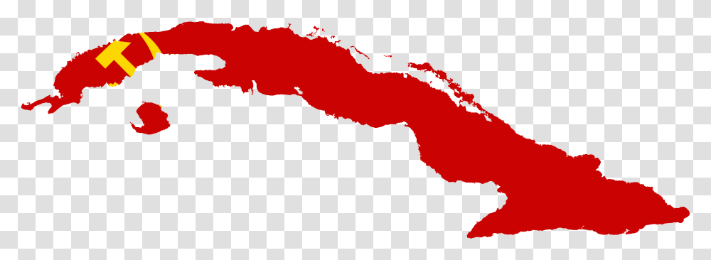 Flag Map Of Cuba, Nature, Mountain, Outdoors, Plot Transparent Png