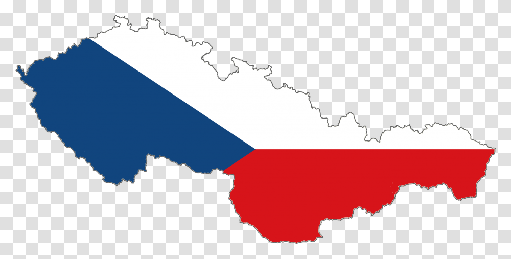 Flag Map Of Czechoslovak Socialist Republic Czech Republic Flag Country, Diagram, Plot, Atlas, Outdoors Transparent Png