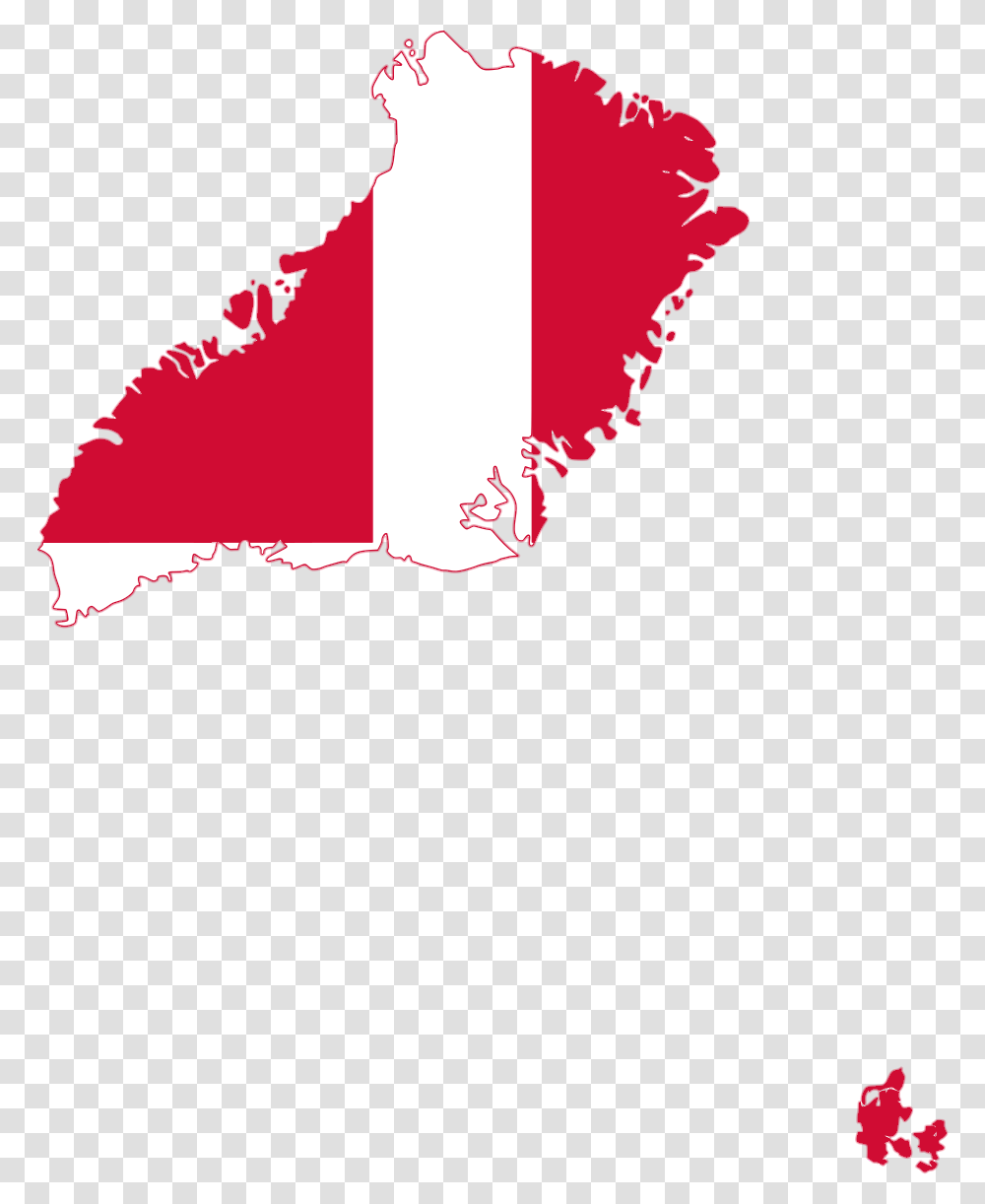 Flag Map Of Denmark Greenland Faroe Islands Denmark With Faroe Ialands And Greenland, Label Transparent Png