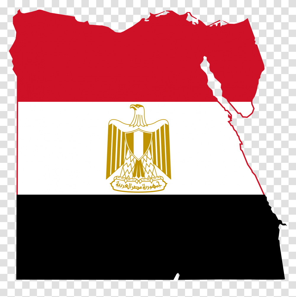 Flag Map Of Egypt, Logo, Trademark, Emblem Transparent Png
