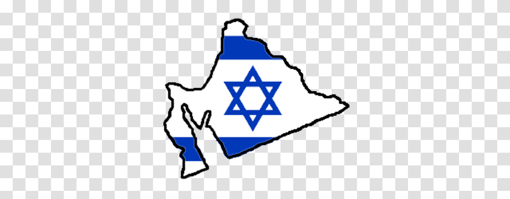 Flag Map Of Greater Israel, Star Symbol Transparent Png