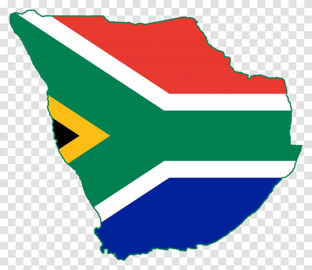 Flag Map Of Greater South Africa South Africa Flag Map, Lighting, Plot, Outdoors Transparent Png