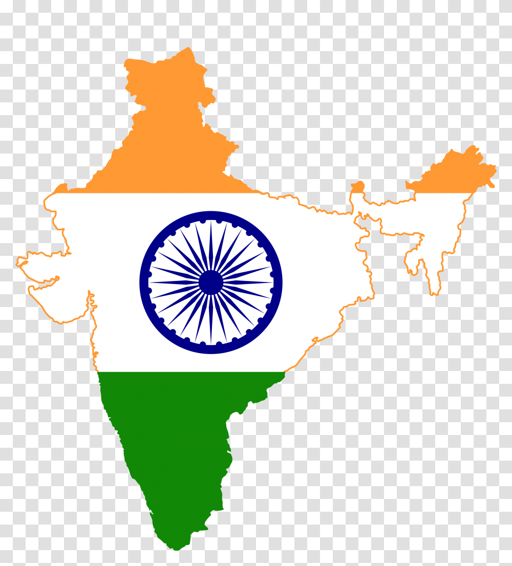 Flag Map Of India Actual Control Flag Map Of India, Bonfire Transparent Png