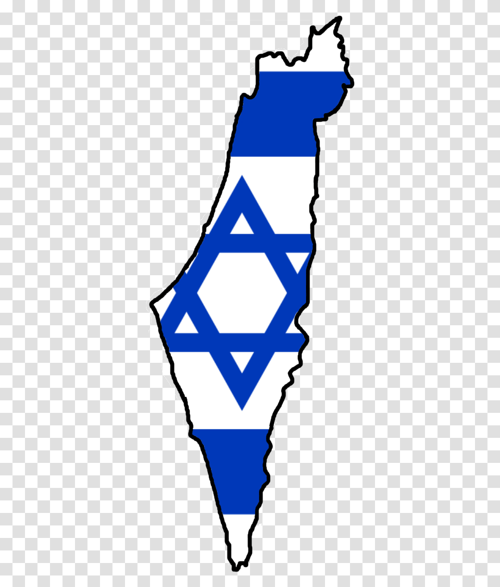 Flag Map Of Israel Israel Map And Flag, Person, Triangle Transparent Png