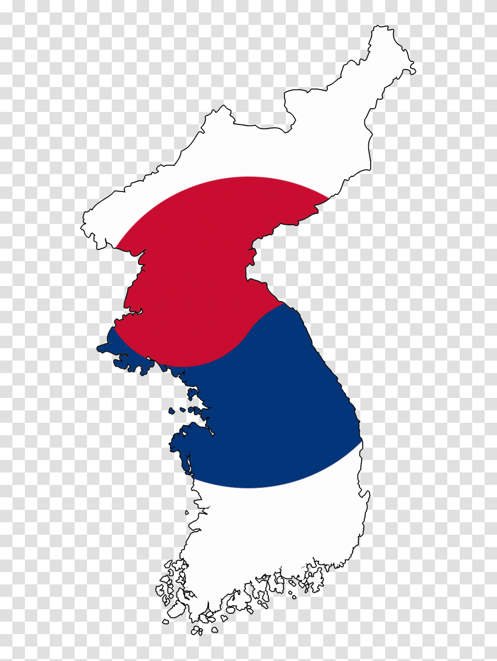 Flag Map Of Korea, Silhouette, Person Transparent Png