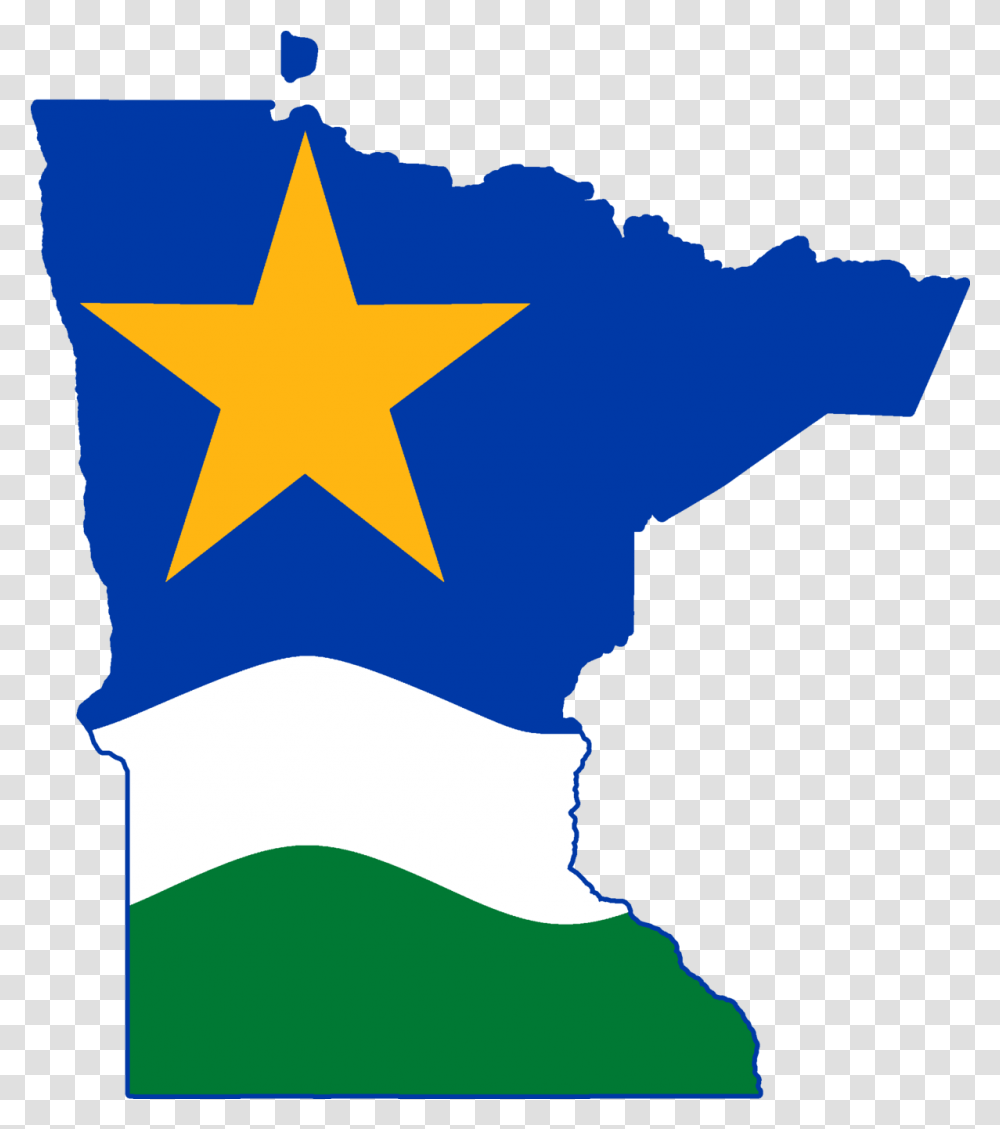 Flag Map Of Minnesota Star Minnesota North Star Flag, Star Symbol, Poster Transparent Png