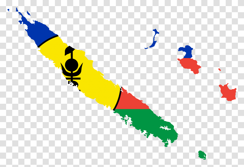 Flag Map Of New Caledonia New Caledonia Country Flag, Leisure Activities, Bird, Animal, Musical Instrument Transparent Png