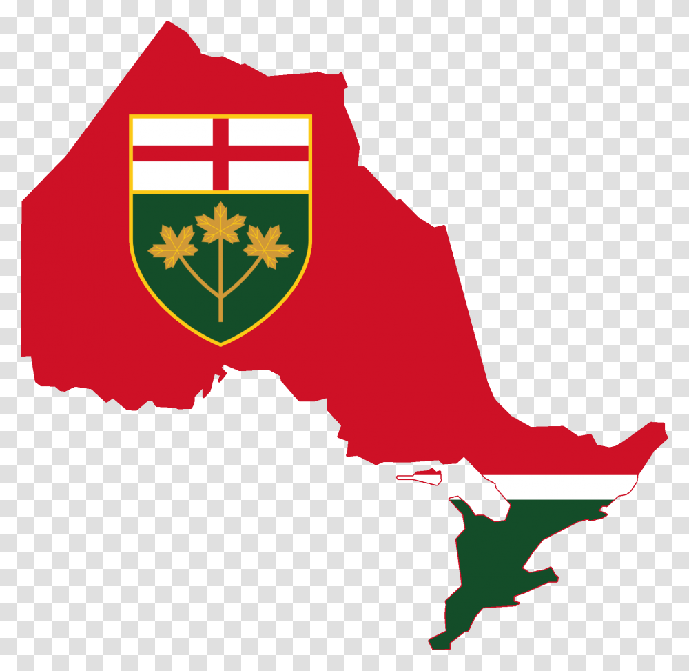Flag Map Of Ontario, Armor, Shield, Plot Transparent Png