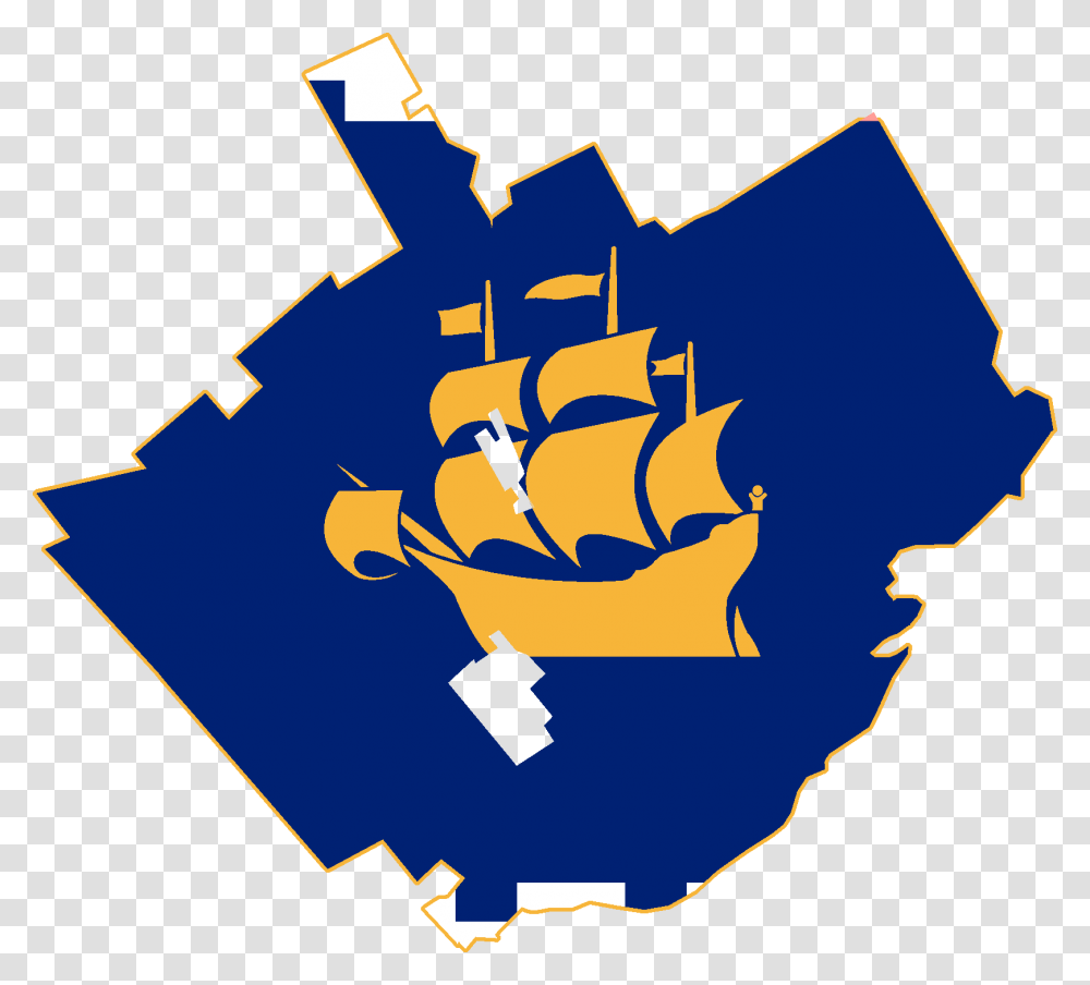 Flag Map Of Quebec City Quebec City Flag, Hand, Hook, Claw, Light Transparent Png