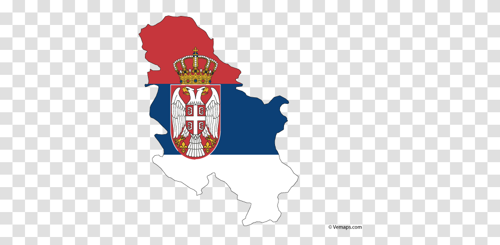 Flag Map Of Serbia Serbia Flag In Country, Armor, Person, Human, Building Transparent Png