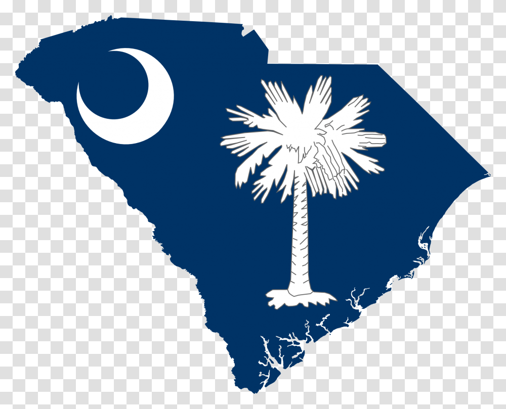 Flag Map Of South Carolina, Outdoors, Nature Transparent Png