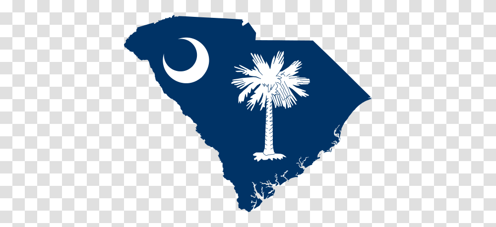 Flag Map Of South Carolina, Outdoors, Nature, Ice Transparent Png