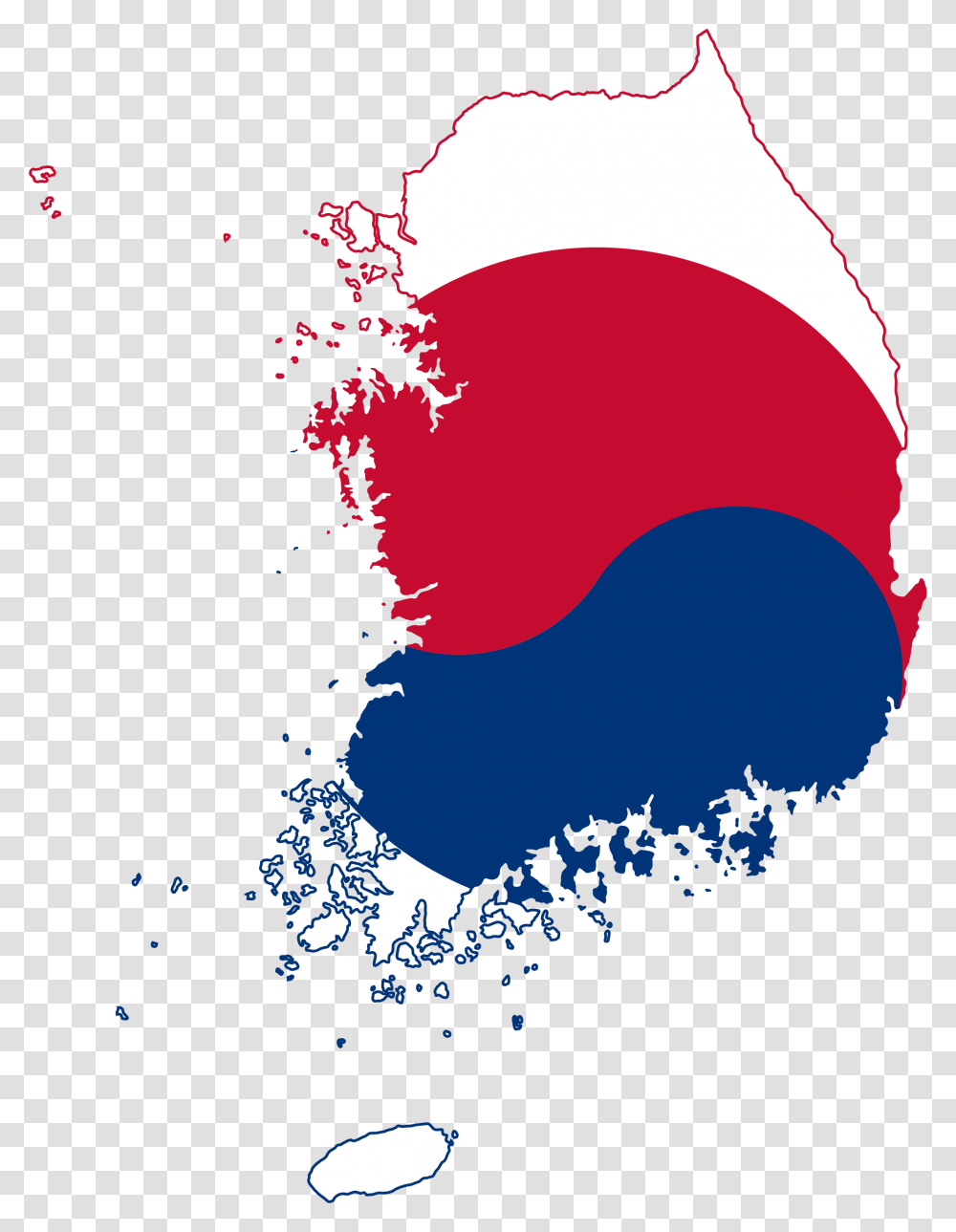 Flag Map Of South Korea, Tree, Plant Transparent Png