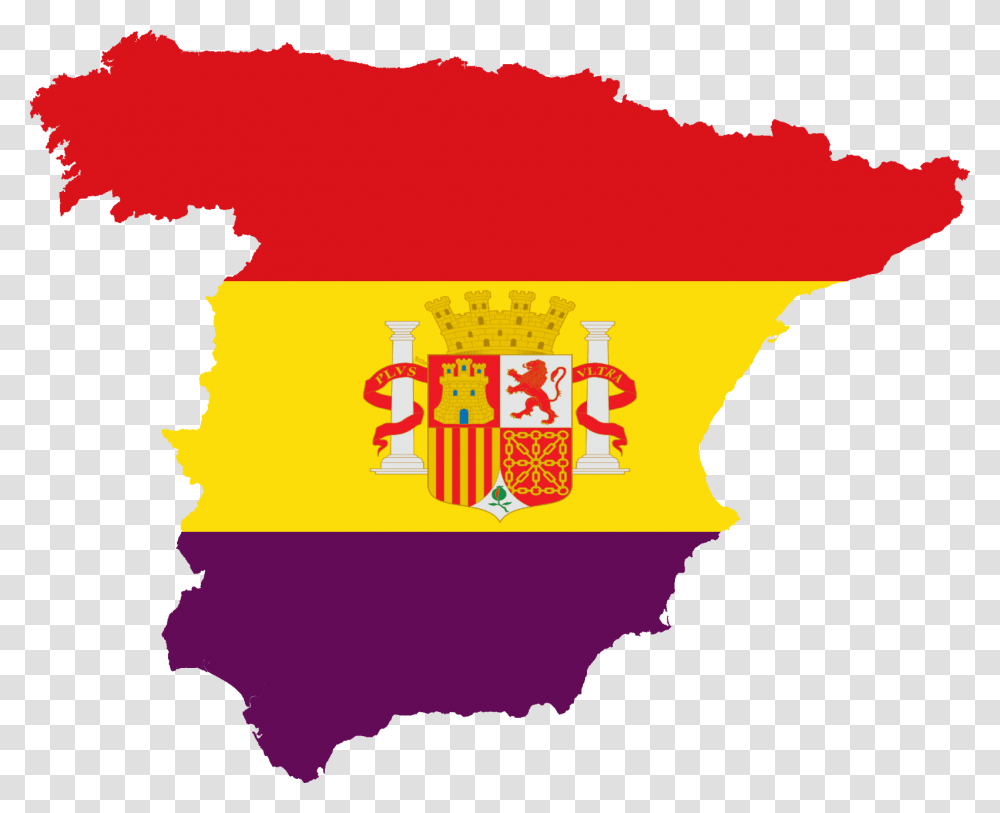 Flag Map Of Spain, Outdoors Transparent Png