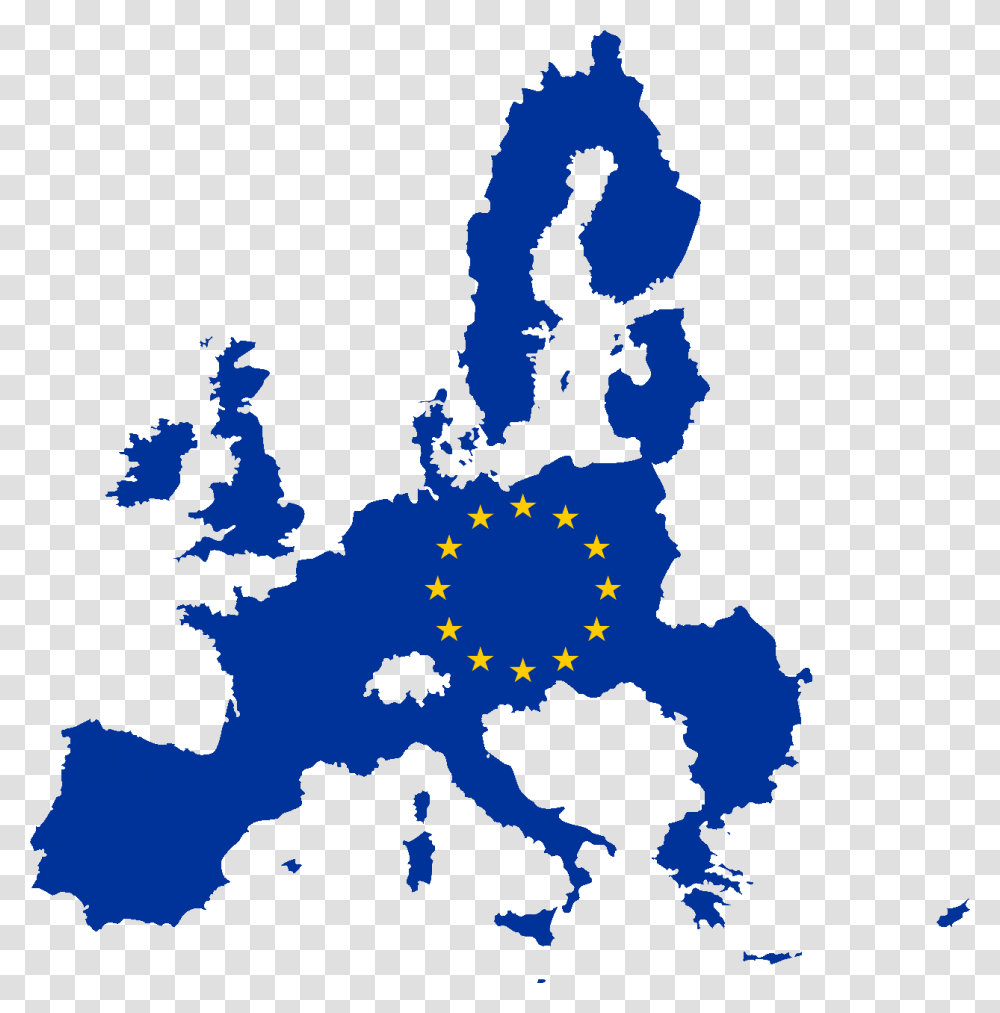 Flag Map Of The European Union, Plot, Diagram Transparent Png