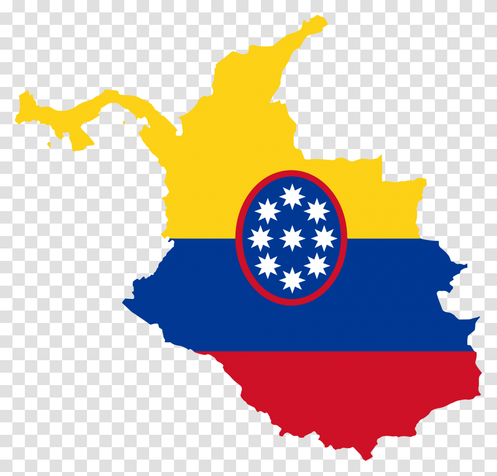 Flag Map Of The United States Of Colombia, Diagram, Plot Transparent Png