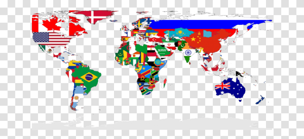 Flag Map Of The World 2018, Doodle, Drawing Transparent Png