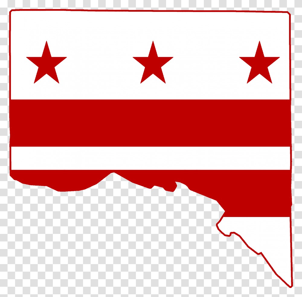 Flag Map Of Washington Dc, Star Symbol Transparent Png