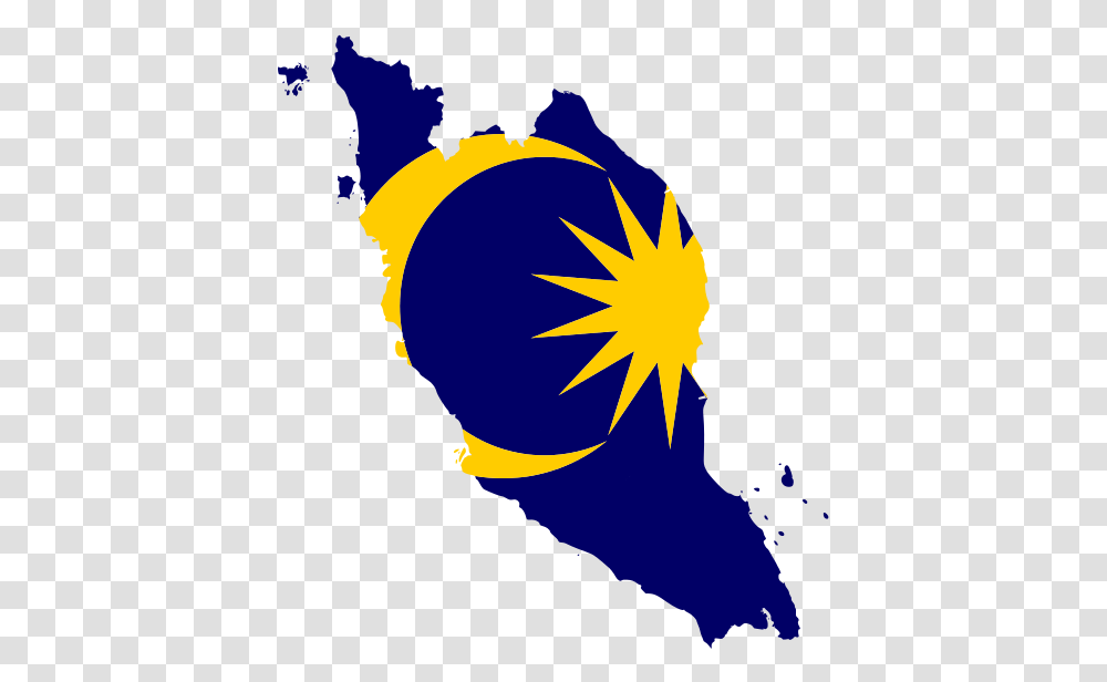Flag Map Of West Malaysia Malaysia Flag Map, Nature, Outdoors Transparent Png