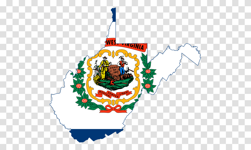 Flag Map Of West Virginia, Logo, Trademark, Person Transparent Png