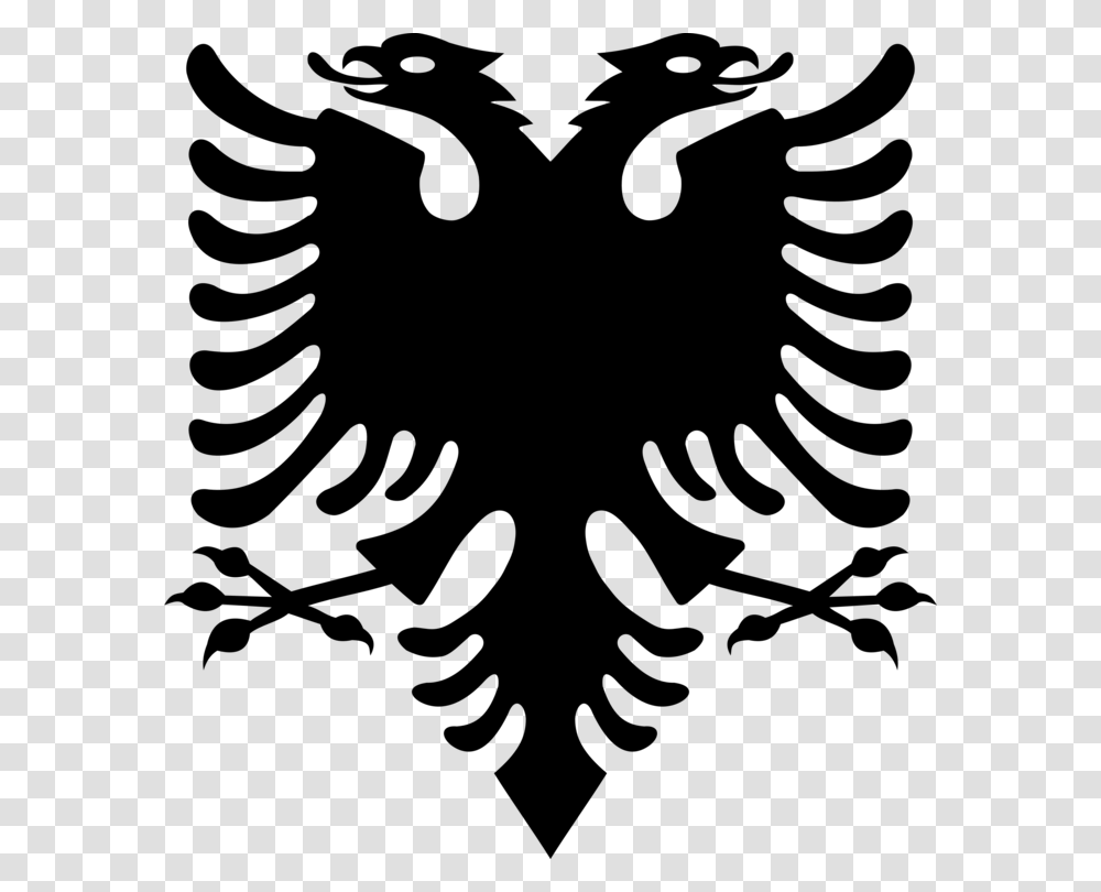 Flag Of Albania Double Headed Eagle The Tale Of The Eagle Free, Gray, World Of Warcraft Transparent Png