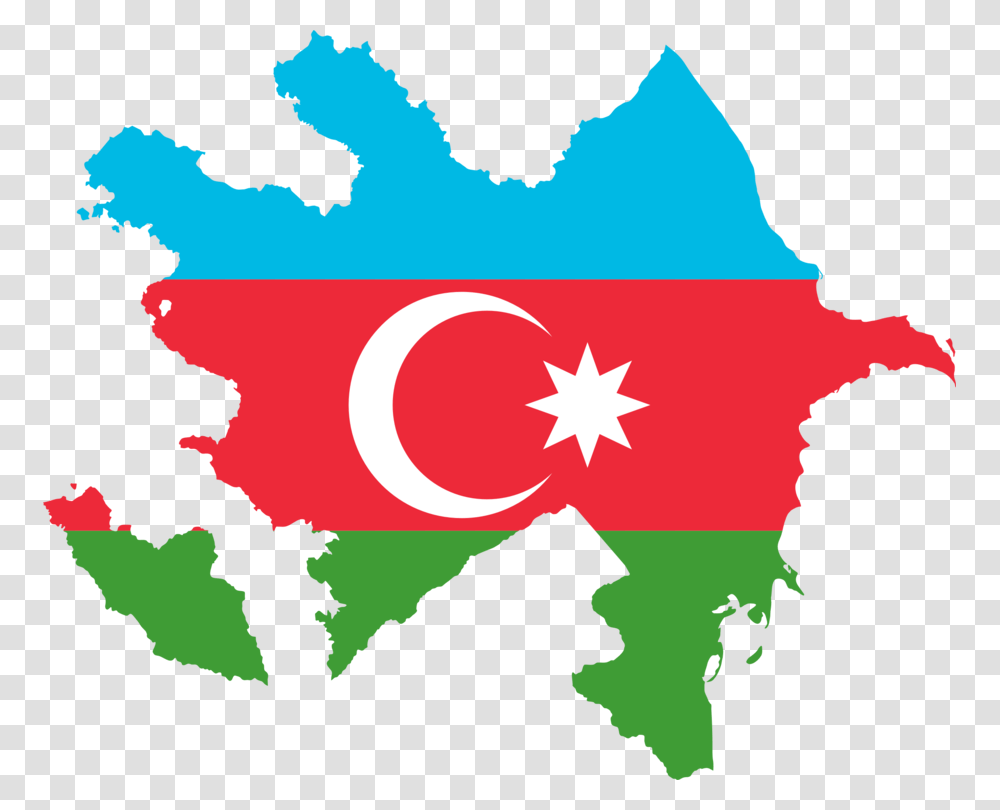 Flag Of Azerbaijan Azerbaijan Soviet Socialist Republic Map Free, Leaf, Plant, Star Symbol Transparent Png