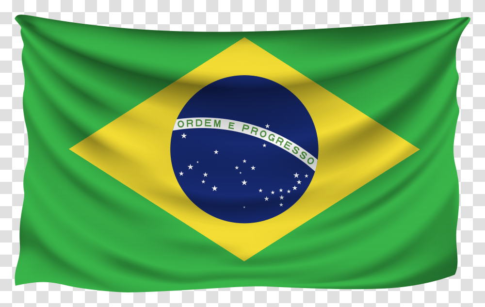 Flag Of Brazil Download Brazil Flag, Logo, Trademark, Outdoors Transparent Png