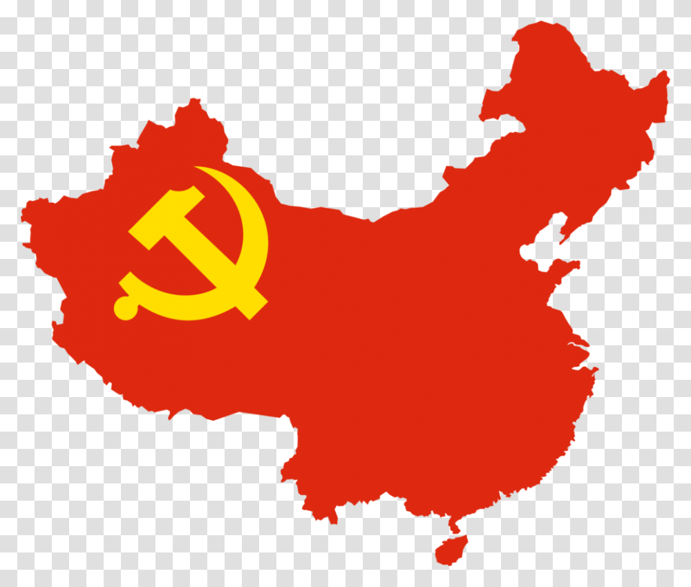 Flag Of China Map China Map Flag, Hand, Person, Alphabet Transparent Png