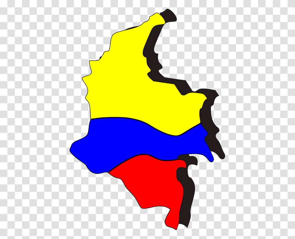 Flag Of Colombia Map Cartoon Symbol, Person, Human, Fire, Light Transparent Png