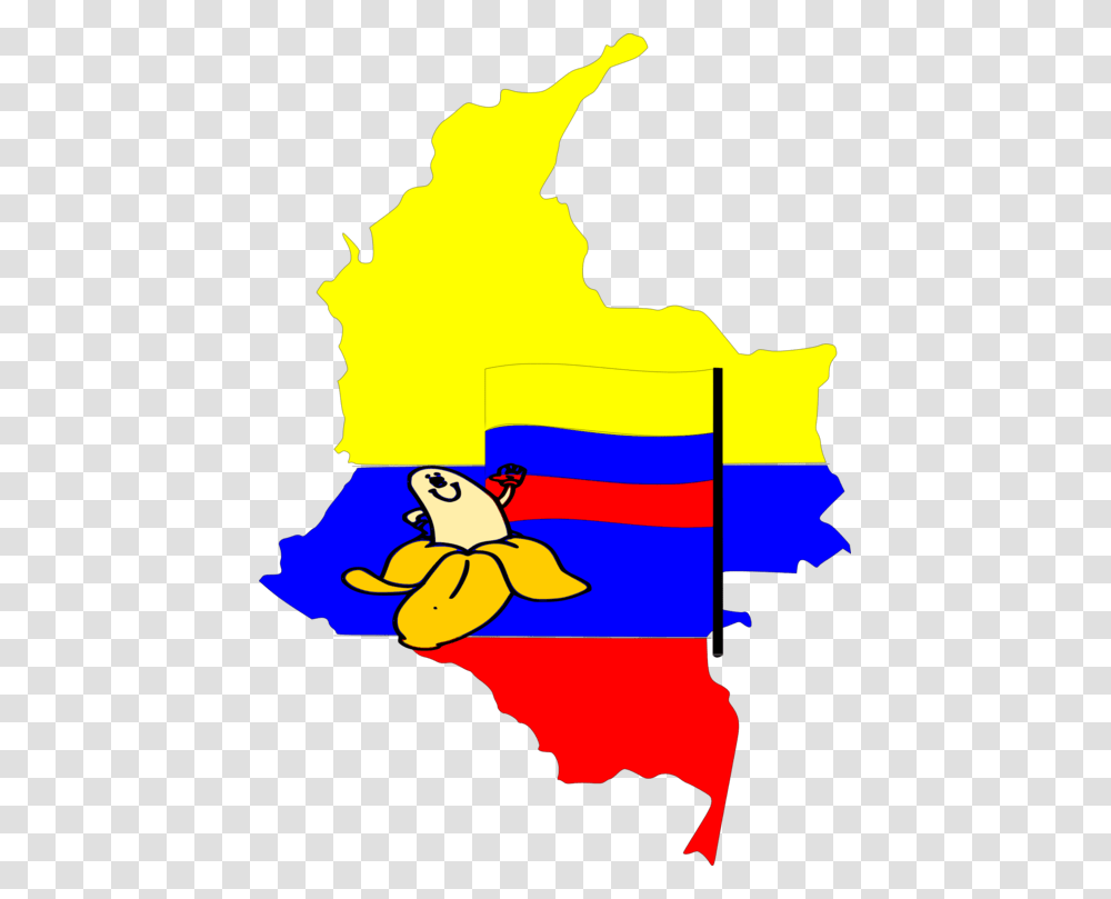 Flag Of Colombia Topographic Map World Map, Bird, Animal, Person Transparent Png