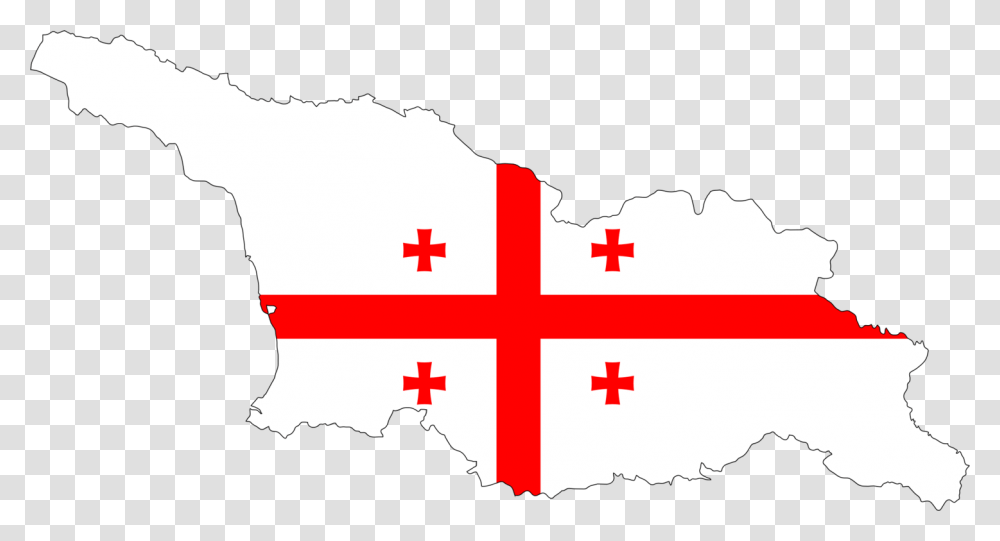 Flag Of Georgia Tbilisi Sea Map, First Aid, Logo, Trademark Transparent Png