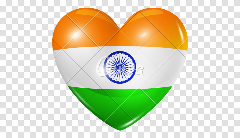 Flag Of India Word, Balloon, Heart Transparent Png