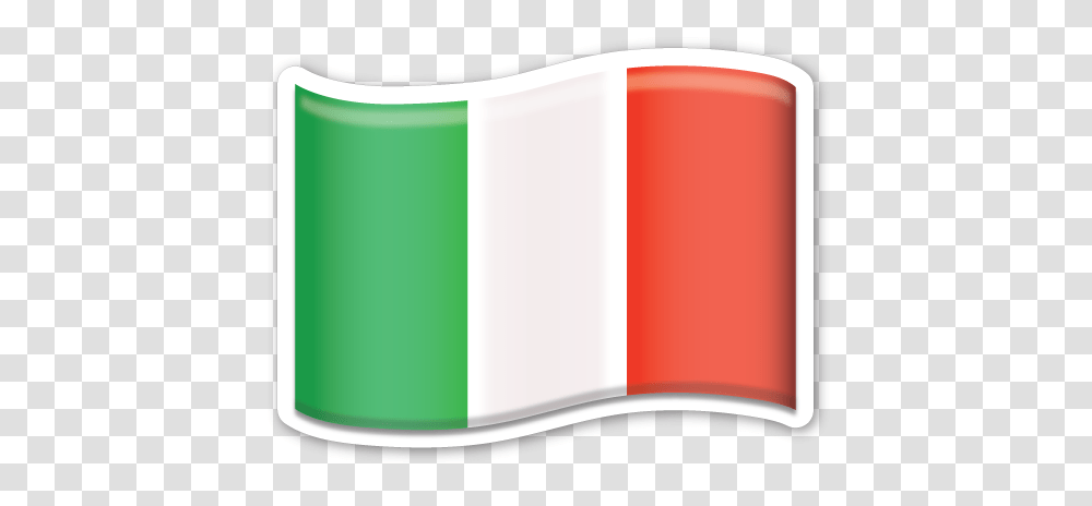 Flag Of Italy Emojis Emoji Stickers Emoji Flag, Label, Word Transparent Png