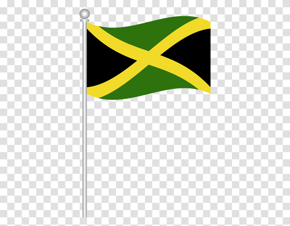 Flag Of Jamaica Flag Jamaica World Jamaican Flag No Background, Logo, Trademark, Plant Transparent Png