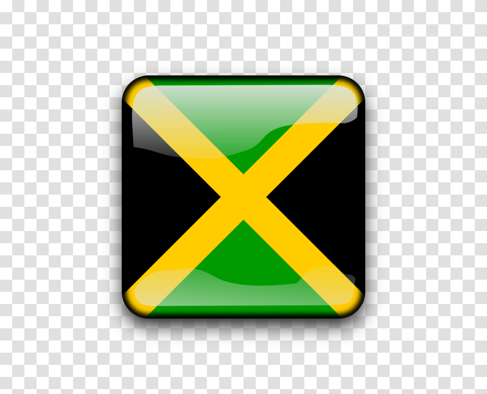 Flag Of Jamaica National Flag Flag Of Brazil, Label, Triangle, Lighting Transparent Png