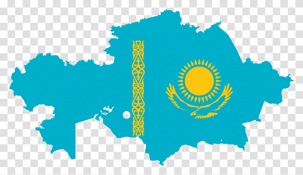 Flag Of Kazakhstan Kazakh Soviet Socialist Republic National Flag, Plot, Map, Diagram, Atlas Transparent Png