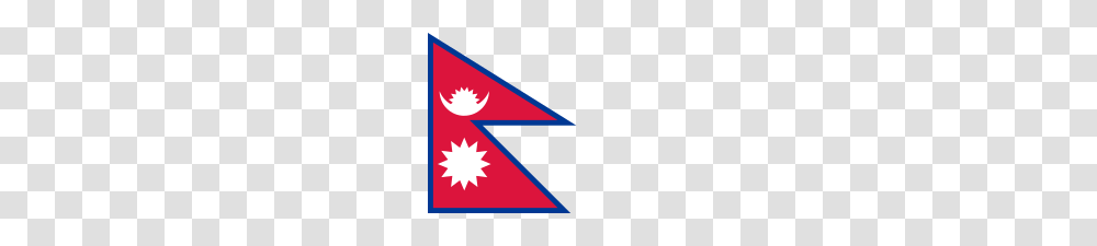 Flag Of Nepal, Star Symbol, Triangle Transparent Png