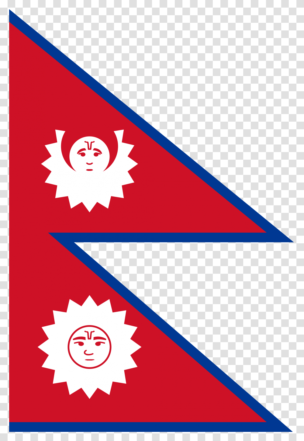 Flag Of Nepal, Triangle Transparent Png