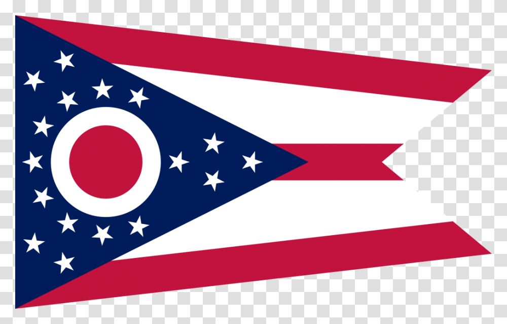 Flag Of Ohio, American Flag, Star Symbol, Label Transparent Png