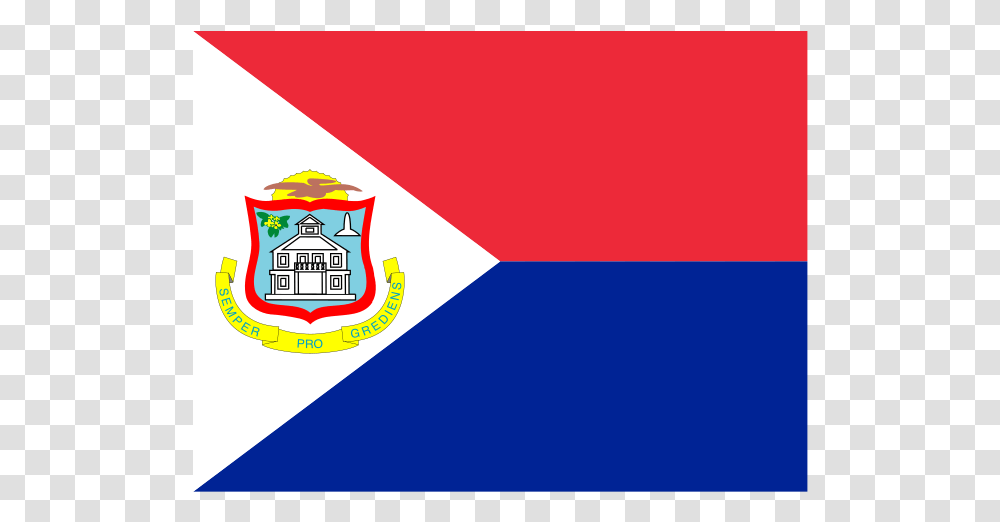 Flag Of Sint Maarten Logo Flag, Trademark, Envelope, Ketchup Transparent Png