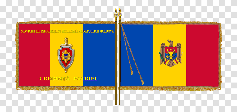 Flag Of The Information And Security Service Of Moldova Moldova Flag Both Sides, Logo, Trademark Transparent Png