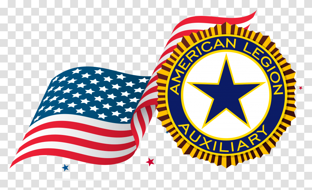 Flag Of The United States American Legion Auxiliary Clipart, Star Symbol, Logo, Trademark Transparent Png